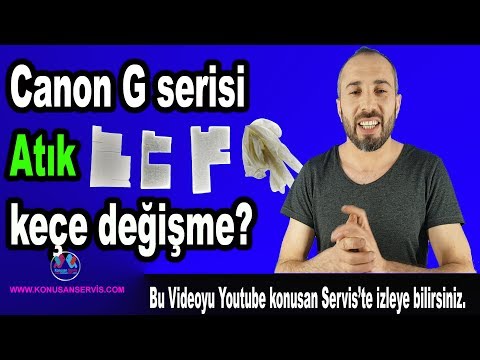 Video: Canon Atık Mürekkep Tankı Nasıl Temizlenir