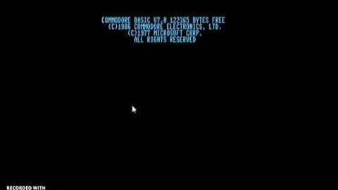 Commodore 128 - programing - loop in basic