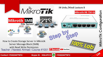 Mikrotik Lecture 8 Storage Server In Mikrotik Server Message Block (SMB) (23)