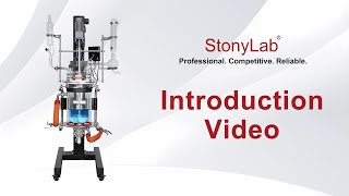 StonyLab Lifting Rotary Jacketed Glass Reactor – Precise Mixing & Temperature Control! 🔬⚡✨