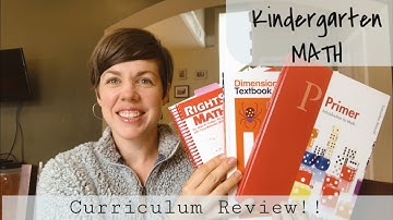 Kindergarten Math Curriculum Review & Comparison II Right Start, MathUSee, Singapore Dimensions