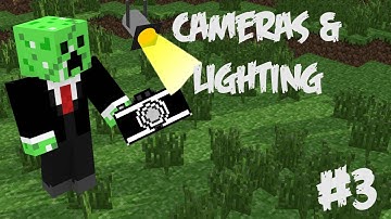 Minecraft Blender Tutorials: Episode 3 - Setting up Lighting and Cameras