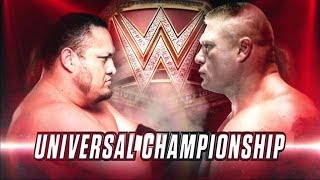 WWE Brock Lesnar Vs Samoa Joe For WWE Universal Championship full match HD