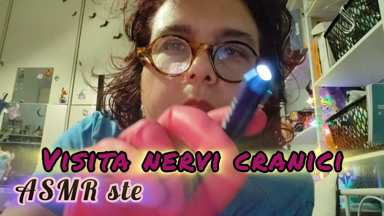 Esame dei nervi cranici 🧑‍⚕️roleplay medico ASMR rumore bianco