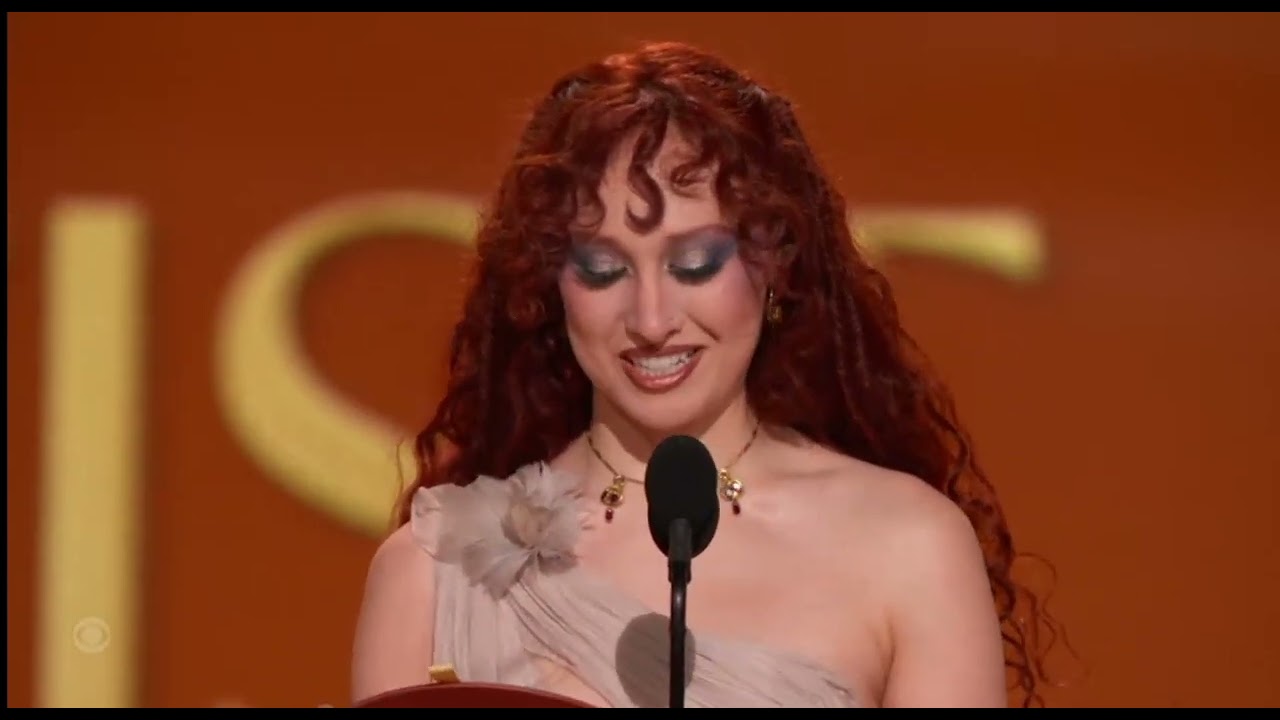 Best New Artist Olivia Dean at Grammys 2026