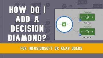 How do I add a decision diamond? [in Infusionsoft and Keap]