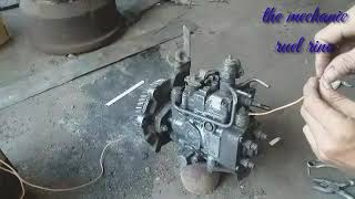 HOW TO TEST SOLENOID INJECTION PUMP.  4BE1 ISUZU ROTARY.