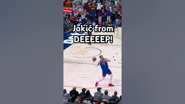 Jokić from 3/4 COURT! 😱