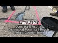 Fastpatch dpr distressed pavement repair  wright county ia