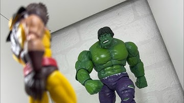 Hulk Vs Wolverine (action figure battle)
