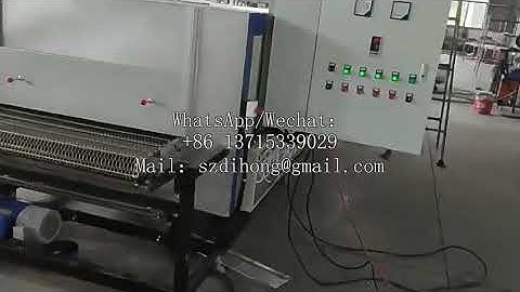 Tunnel furnace stainless steel mesh belt PTFE silk screen high-temperature drying conveyor line