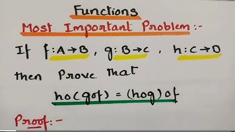  If f:A-B,g:B-C,h:C-D then prove that ho(gof)=(hog)of. Theorem Discrete Mathematics 
