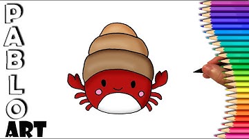 How to Draw Hermit crab Squishmallows | Learn to Draw  step by step