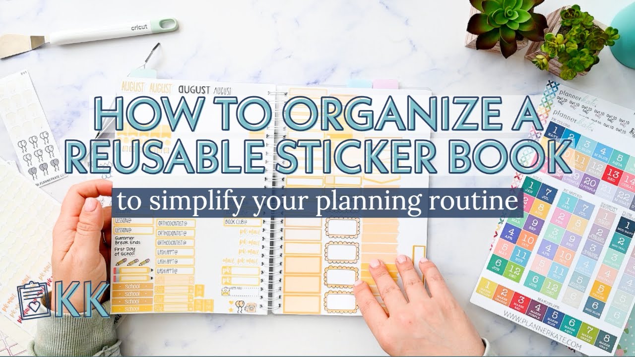 NEW BLANK STICKER BOOK + Tutorial (How to organize stickers