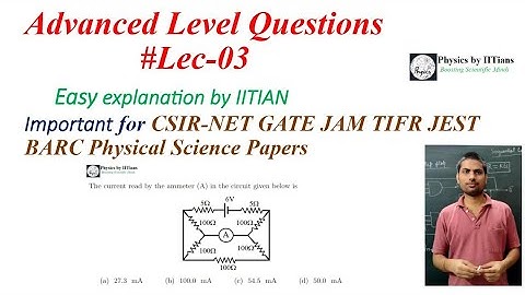 Advanced level question #3 for TIFR JEST NET GATE JAM like exams by IITian Laxman Goswami