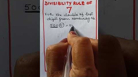 #shorts ||Beyond NCERT|| Divisibility rule of 7 || Tips for Math || Easy maths tricks ||