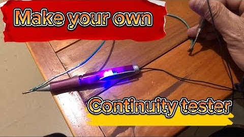 Easy DIY Electrical Circuit Continuity Tester