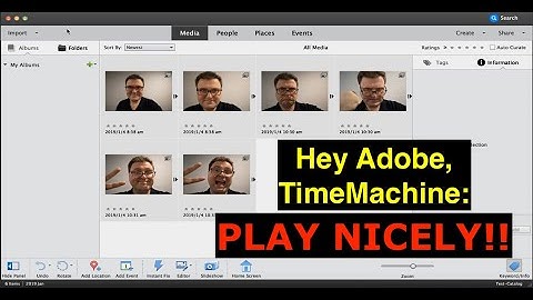 How to fix “Reconnect Missing Files” TimeMachine issue with Adobe Elements Organiser