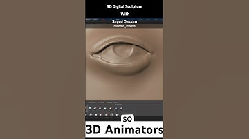 3D Sculpture for Eye by SQ #3dmodeling #3d #3danimation #3dsculpting #mudbox