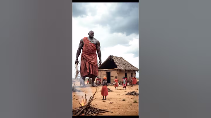 African Tribes Maasai Giant Repairing Hut Roof With Grass| #ai#africa#maasai#shortsfeed#shorts#tribe