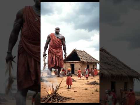 African Tribes Maasai Giant Repairing Hut Roof With Grass Ai Africa Maasai Shortsfeed Shorts Tribe