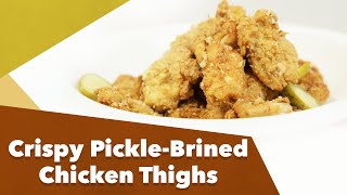 Keto Crispy Pickle-Brined Chicken Thighs Recipe