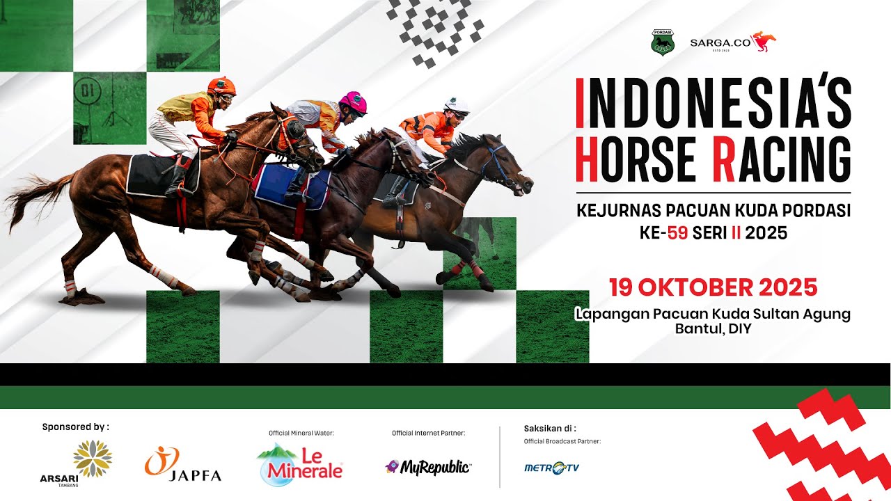 INDONESIA'S HORSE RACING: KEJURNAS PACUAN KUDA PORDASI KE-59 SERI II 2025