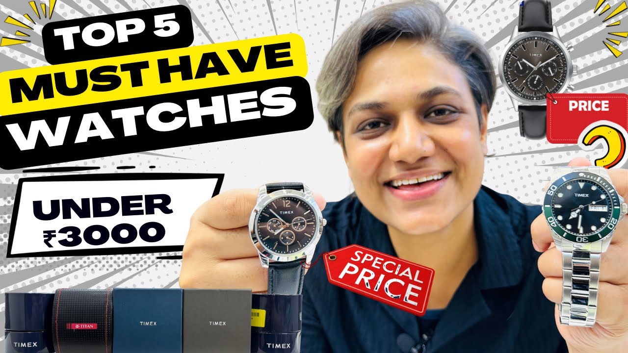 5 Best Watches for Men Under ₹1000-₹3000🔥🔥 Titan, Timex Watches haul | Flipkart Watches Haul 2025🔥🔥