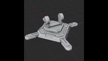 Tower Defense Game Turret Model in Blender #blender #3d #model