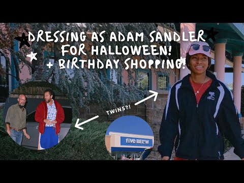 DRESSING AS ADAM SANDLER FOR HALLOWEEN + BIRTHDAY SHOPPING