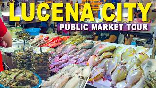 LUCENA CITY Public Market Tour | Quezon Province Capital City Philippines Walking Tour 🇵🇭