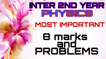 inter second year physics important questions /inter 2nd year physics important LAQ