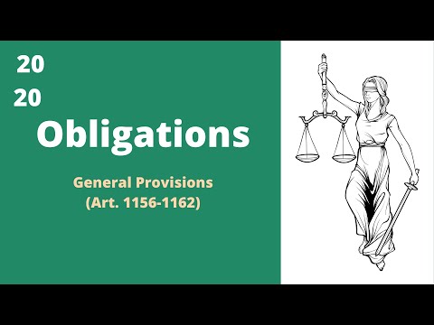 Vídeo: O que é obrigação no Artigo 1156?