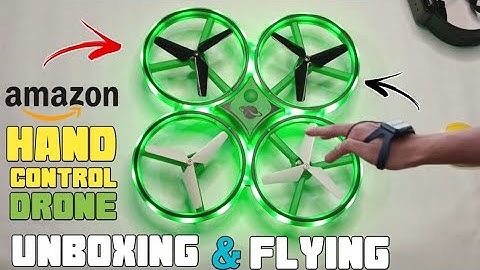 Hand Sensor Remote Control Drone Unboxing & Flying