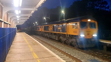 GBRF 66792 + 66755 Passing Through Reading West 6e15