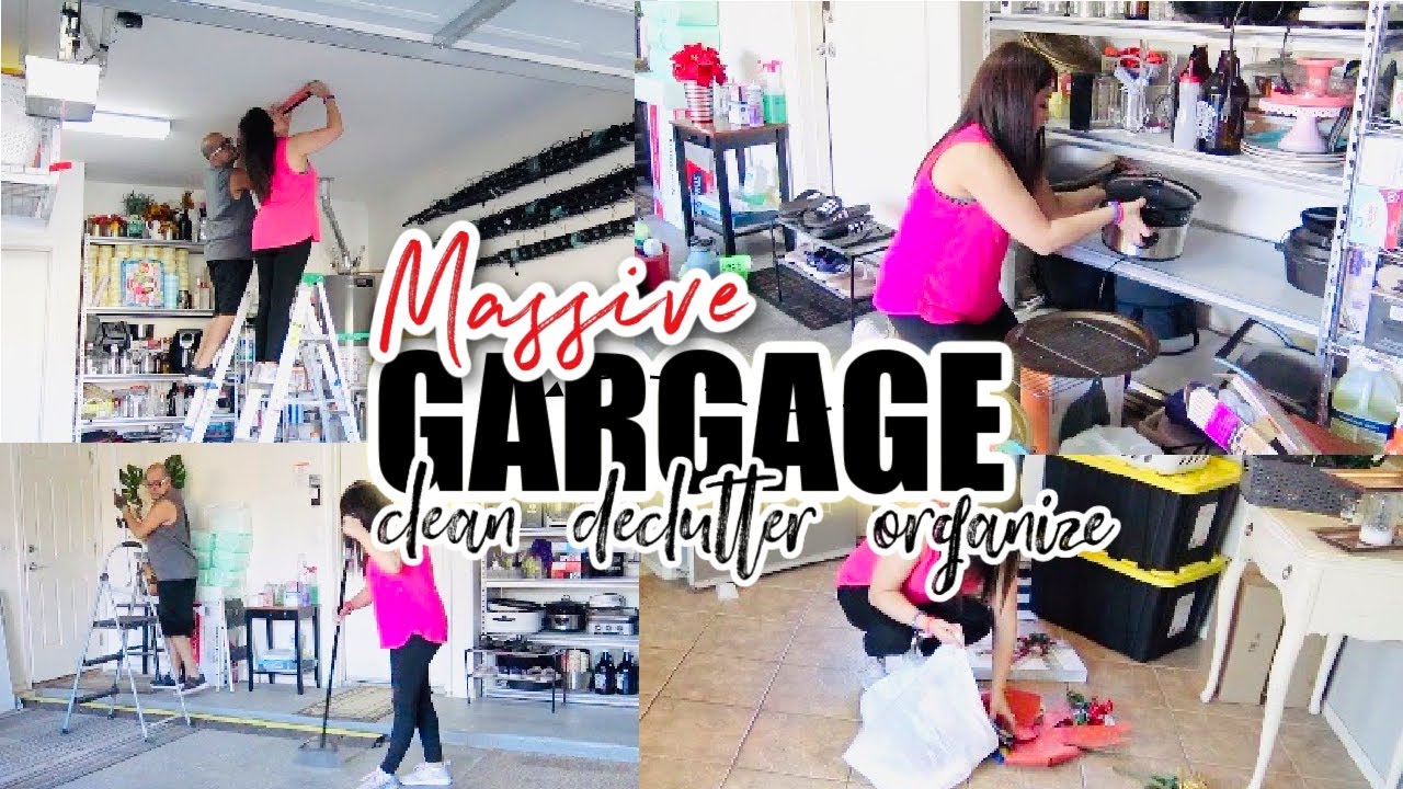 MASSIVE GARAGE DECLUTTER & ORGANIZE. EXTREME CLEANING MOTIVATION ...