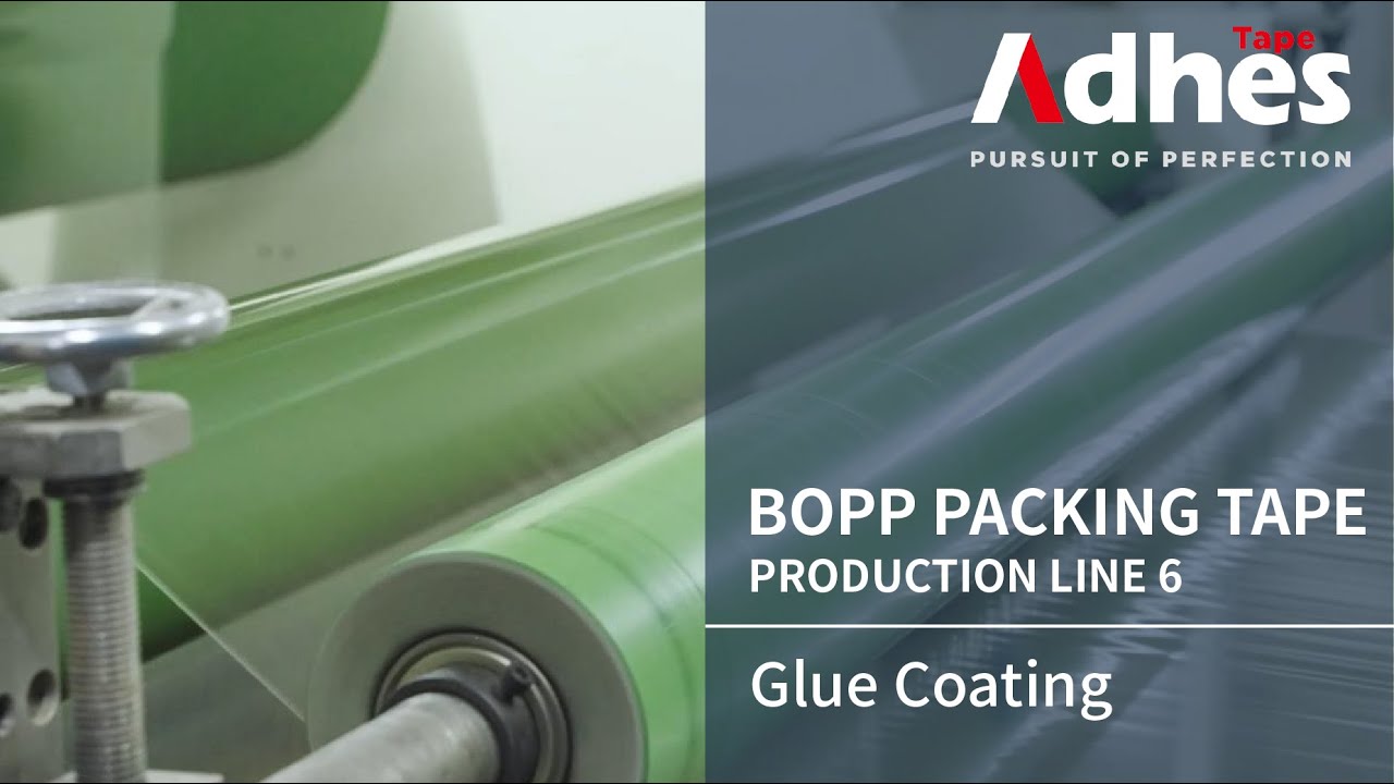 Adhes Production Line - BOPP Packing Tape (6/8) | Glue Coating