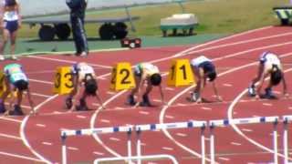 0427 総体第3支部予選会 女子 100mH