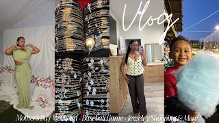 VLOG | Mother’s Day Weekend + Baseball Game + Dentist Apt + Jewelry Shopping + Grocery Runs 