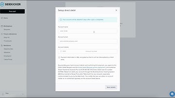 How to setup Direct Debit