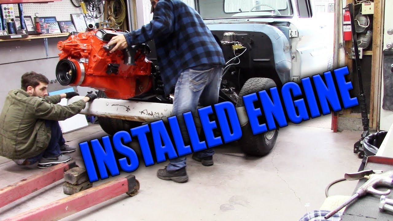 Двигатель 350 установлен на грузовике C10