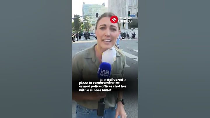 Journalist shot with rubber bullet during LA protests