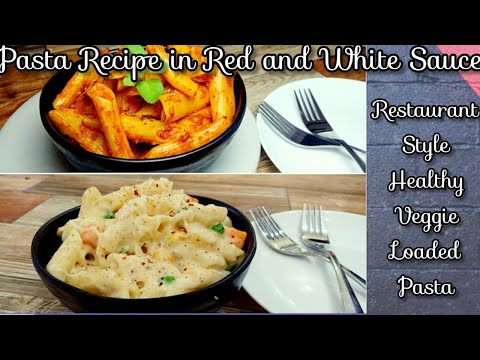 Pasta Recipe in Red and White Sauce Restaurant Style