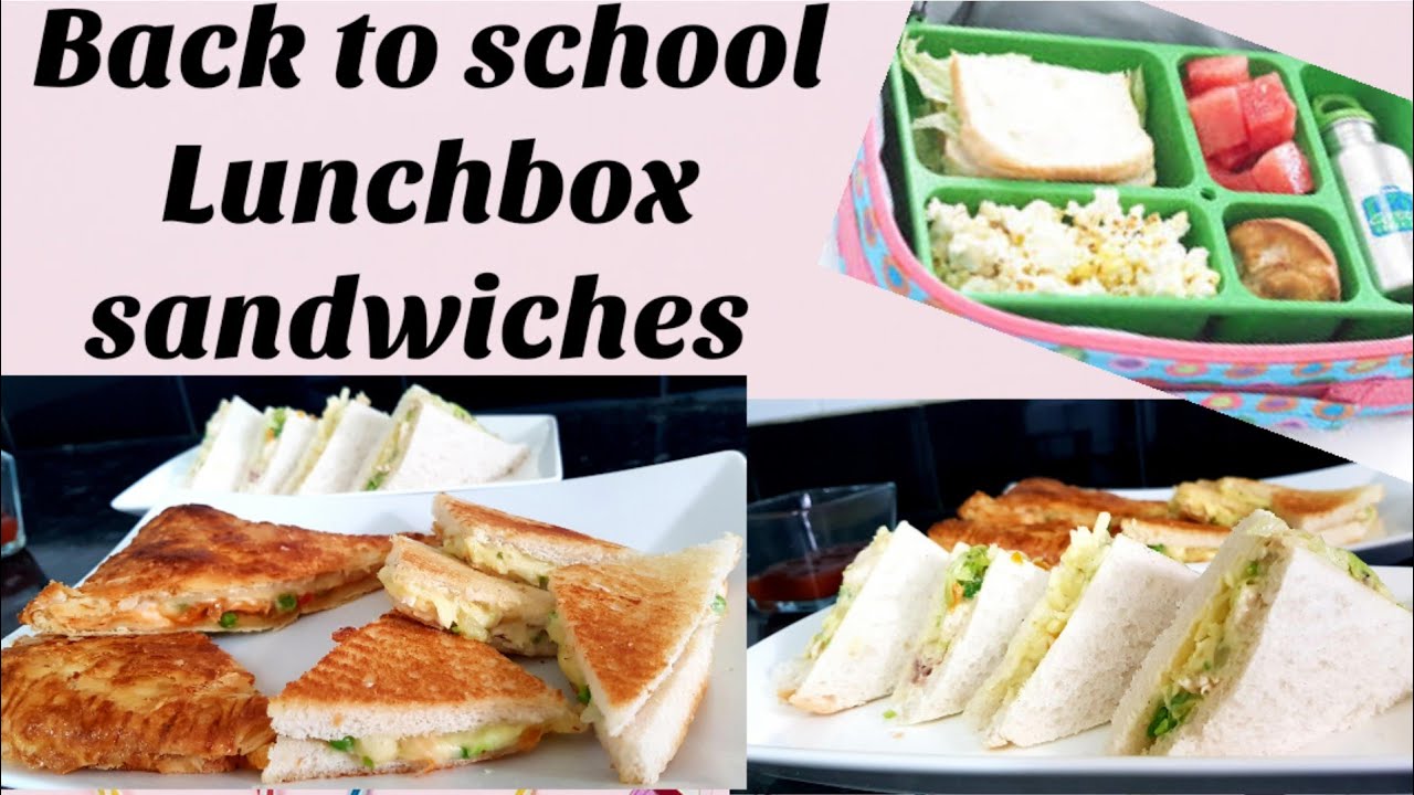 Back To School Lunch Box sandwiches, Quick And Easy recipe Lunch box