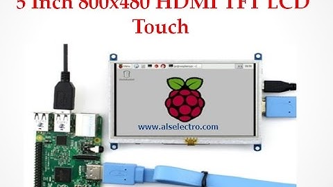 Raspberry PI Touchscreen with 5" TFT over HDMI with virtual Keyboard