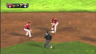 2012/09/26 D-backs turn double play