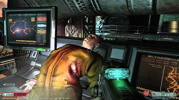 Doom 3 Lost Mission Walkthrough "Nightmare" 1440p maxed graphics PART 6 - Exis Labs Sector 2