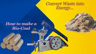 How to make a Bio-Coal ?\/बायोकोल कैसे बनायें \/Call +91-82388 99991
