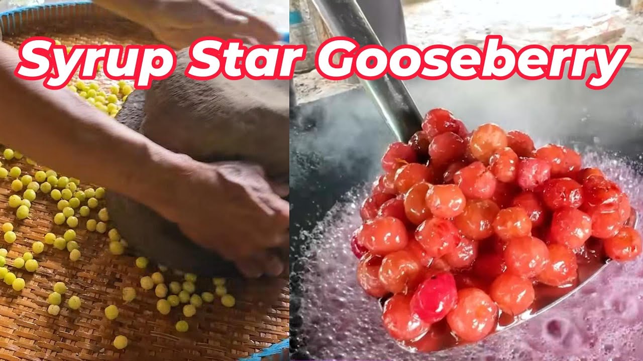 Watch This Ancient Khmer Sugar Art Turn Star Gooseberry Into Amazing Candy!