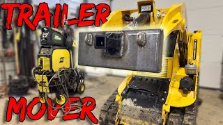 I built a CHEAP ($128) Trailer Mover for a Mini Skid Steer!